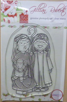 Stampavie - Gillian Roberts Clearstamps - Nativity 1 shepherds - 0