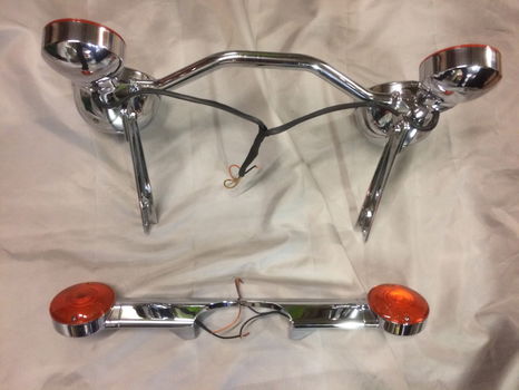 Harley heritage/fatboy EVO/TWINCAM passinglights & pinkerbaar in prima staat - 1