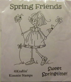 Kraftin'Kimmie rubber stempel Spring Friends