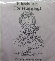 Kraftin' Kimmie rubber stempel Hugging