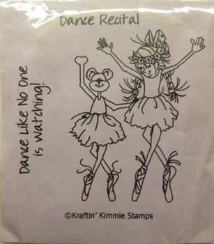 Kraftin' Kimmie rubber stempel Dance Recital - 0