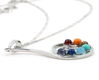 Chakra hanger aan ketting, verzilverd, exclusief design - 2 - Thumbnail