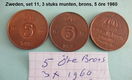 Zweden, div. sets oude bronzen munten, set 7, 8, 9, 10, 11, 12 en 12A - 4 - Thumbnail