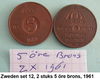 Zweden, div. sets oude bronzen munten, set 7, 8, 9, 10, 11, 12 en 12A - 5 - Thumbnail