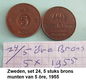 Zweden oude Zweedse munten in brons, sets 21, 22, 23, 24, 25, 26 en 26A - 3 - Thumbnail