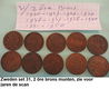 Zweden, sets oude bronzen en koperen munten, sets nr. 27, 28, 29, 30, 31, 33,34 - 4 - Thumbnail