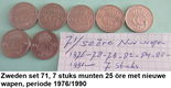 Zweden, oude munten, div. sets, nr. 61, 62, 70, 71, 71a, 72 en set 75 - 3 - Thumbnail