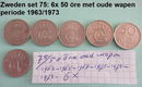 Zweden, oude munten, div. sets, nr. 61, 62, 70, 71, 71a, 72 en set 75 - 6 - Thumbnail