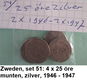 Zweden, div. sets oude o.a. zilveren, munten, set nr. 37, 40a, 41, 45, 51 en 51a - 4 - Thumbnail