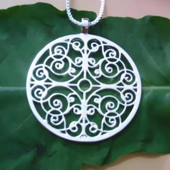 Mandala hanger aan ketting - 0