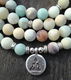 Amazoniet mala armband met Boeddha bedel - 3 - Thumbnail