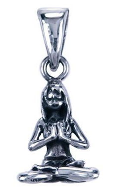 Namaste Yoga hanger van 925 sterling zilver