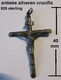 antieke zilveren crucifix, 925 sterling zilver, 40 mm./ hoogte - 0 - Thumbnail