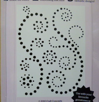 Craft Concepts Embossing Folder Gem Flourish - 1