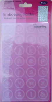 Crafts Too Embossing Folder Alphabet - 0