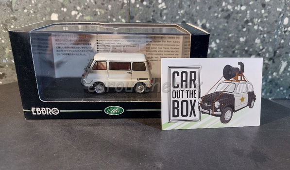 Subaru Sambar light Van 1961 ivory 1:43 Ebbro 015 - 4