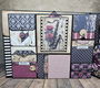 Finished Project handmade by scrapqueen the Moody Burgundy Mini Album - 6 - Thumbnail