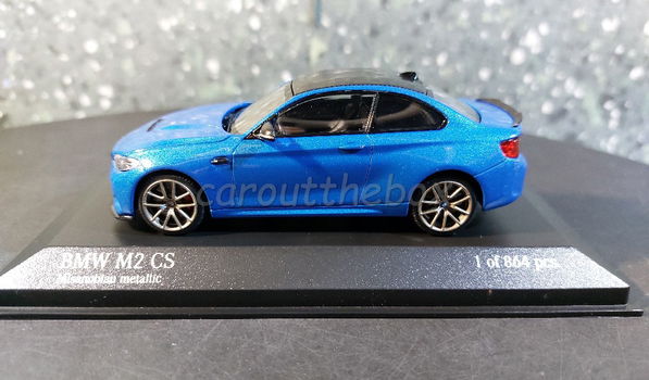 BMW M2 CS blue 1:43 Minichamps Mi110 - 0