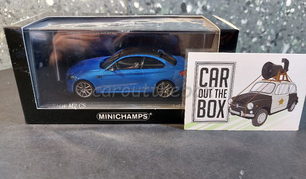 BMW M2 CS blue 1:43 Minichamps Mi110 - 4