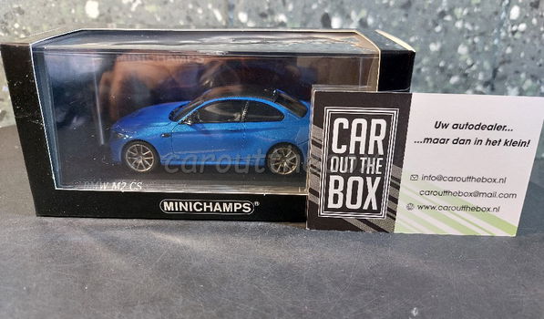 BMW M2 CS blue 1:43 Minichamps Mi110 - 5