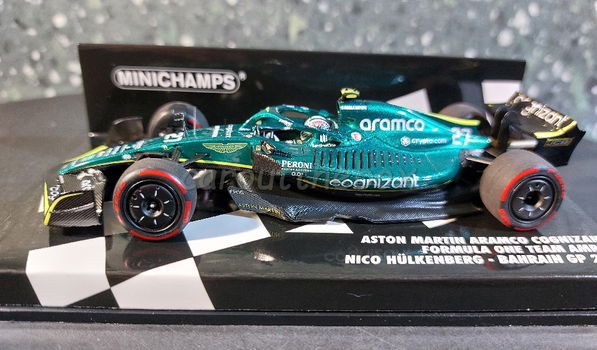 Aston Martin Aramco AMR22 #27 Hülkenberg 1/43 Minichamps Mi111 - 0