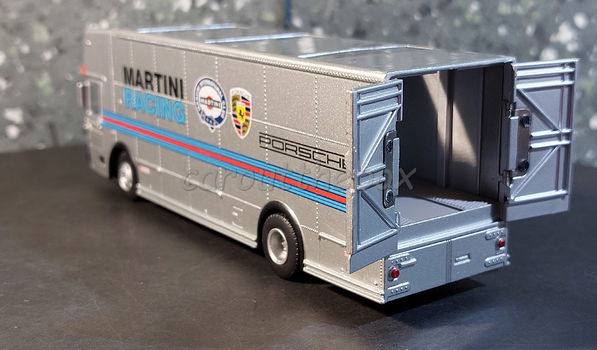 Mercedes 317 renntransporter Martini 1/64 Schuco Sch181 - 3