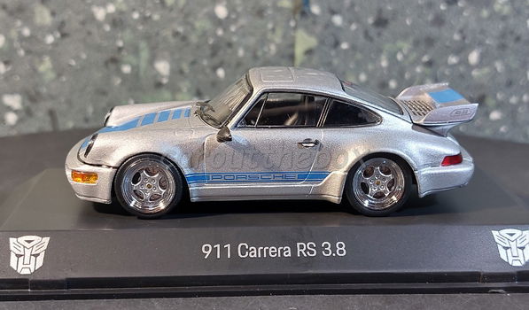 Porsche 911 Carrera RS 3.8 grijs 1:43 Spark - 0