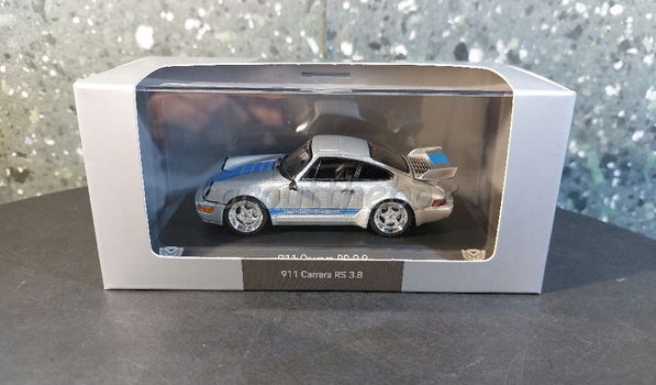 Porsche 911 Carrera RS 3.8 grijs 1:43 Spark - 3