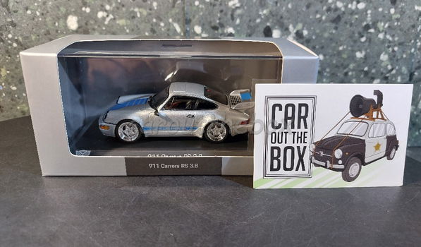 Porsche 911 Carrera RS 3.8 grijs 1:43 Spark - 4