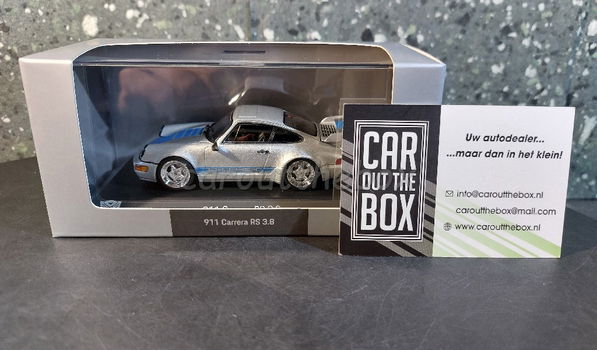 Porsche 911 Carrera RS 3.8 grijs 1:43 Spark - 5