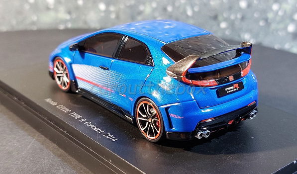 Honda Civic Type R concept 2014 blauw 1:43 Ebbro 030 - 2