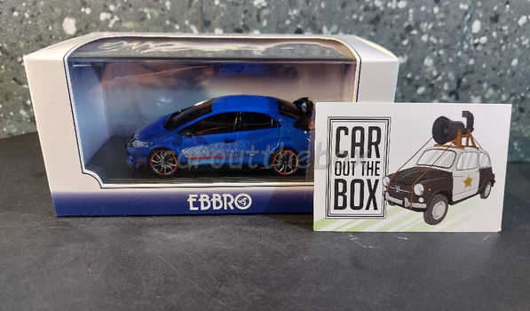 Honda Civic Type R concept 2014 blauw 1:43 Ebbro 030 - 4