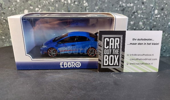 Honda Civic Type R concept 2014 blauw 1:43 Ebbro 030 - 5