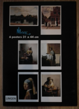 Johannes Vermeer / 6 POSTERS (31x44 cm) Posterbook Meisje met de PAREL - 1