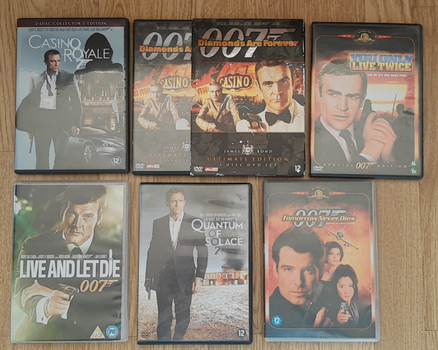 6x JAMES BOND / Daniel Graig - Sean Connery - Roger Moore - 0