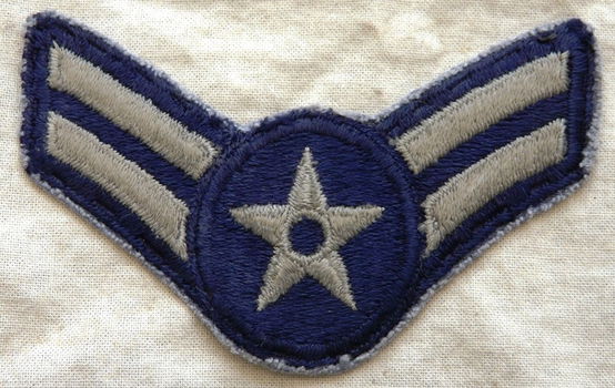 Rang Onderscheiding / Rank Insignia / Chevron, Airman First Class, USAF, jaren'70/'80.(Nr.1) - 0