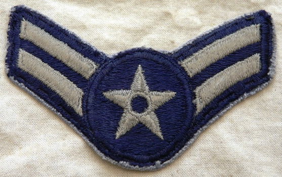 Rang Onderscheiding / Rank Insignia / Chevron, Airman First Class, USAF, jaren'70/'80.(Nr.1) - 1