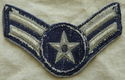 Rang Onderscheiding / Rank Insignia / Chevron, Airman First Class, USAF, jaren'70/'80.(Nr.1) - 2 - Thumbnail