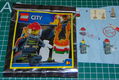 Lego City brandweerman met brandend vat - 0 - Thumbnail