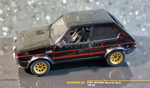 Fiat Ritmo Abarth Gr2 1979 zwart 1:43 Ixo V1069 - 0