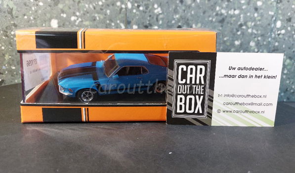 Ford Mustang Boss 302 1970 blauw 1:43 Ixo V1070 - 5