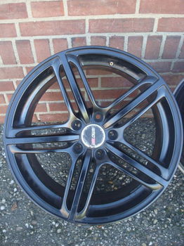 18’’Inch RS6 Zwart Black A3 A4 A6 Golf 5 6 7 Eos Leon Altea Octavia Passat 5x112 - 0