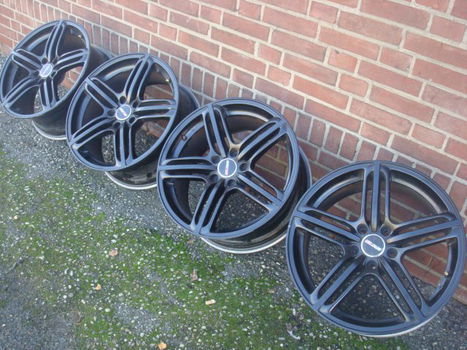 18’’Inch RS6 Zwart Black A3 A4 A6 Golf 5 6 7 Eos Leon Altea Octavia Passat 5x112 - 1