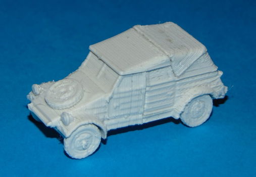 VW Kübelwagen - gesloten - 3D-print in diverse schalen - 0