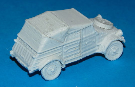 VW Kübelwagen - gesloten - 3D-print in diverse schalen - 1