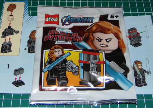 Lego Avengers Black Widow met spionage uitrusting - 0