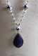 Lange ketting met hanger van Lapis Lazuli - 4 - Thumbnail