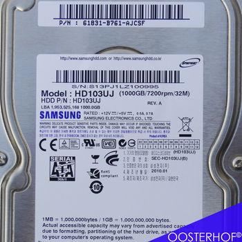 Samsung 1Tb 7200 rpm SATA HD103UJ 3.5” | HDD - 4