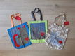 Stoffentas, schoudertas, boodschappentas van 2e hands textiel met patchwork kat - 3 - Thumbnail