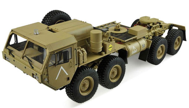 RC U.S. Militär Truck 8x8 1:12 trekvoertuig zandkleur 22390 - 0